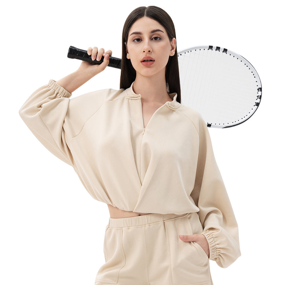 Modal Loose Fitness Sports Sweater Yoga Clothes