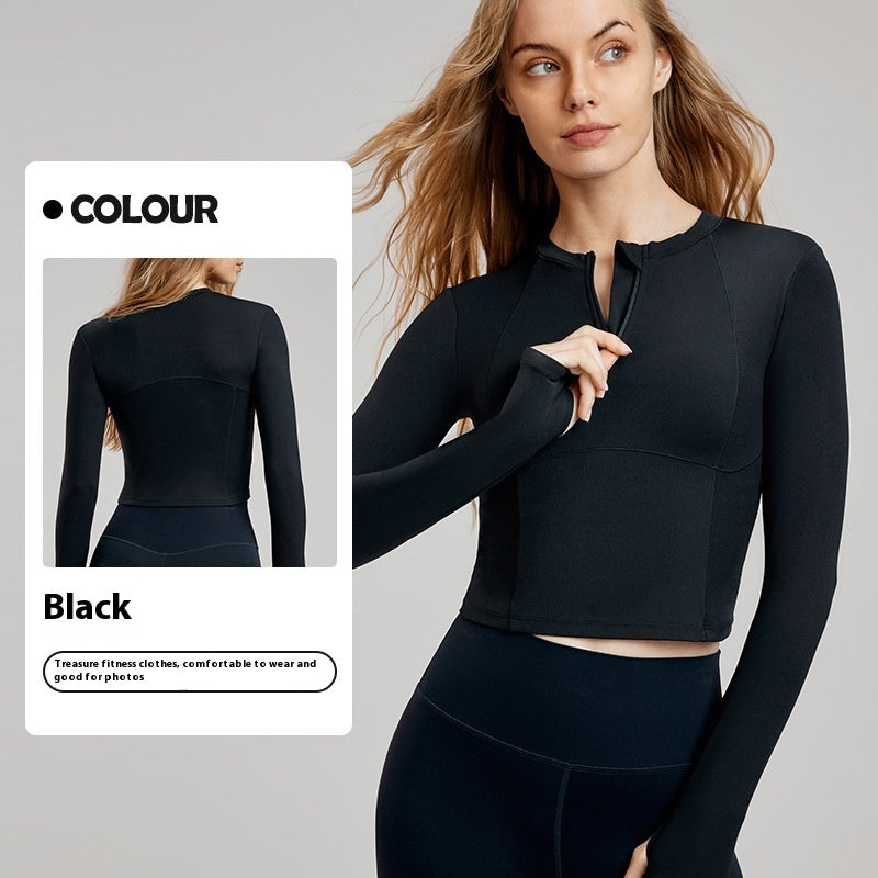 Women's Long-sleeved Running Fitness Clothes Top