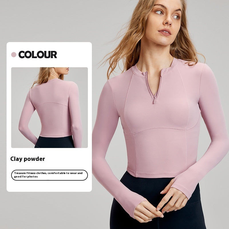 Women's Long-sleeved Running Fitness Clothes Top