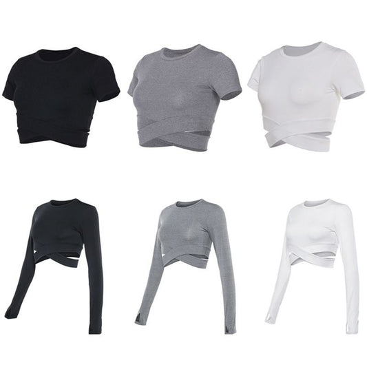 Long-sleeved quick-drying fitness clothes