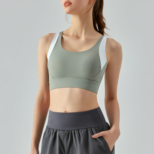 Women's Fashion Casual One Piece Padded Clashing Bras