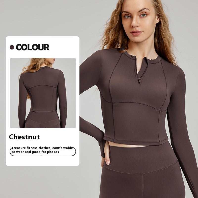 Women's Long-sleeved Running Fitness Clothes Top