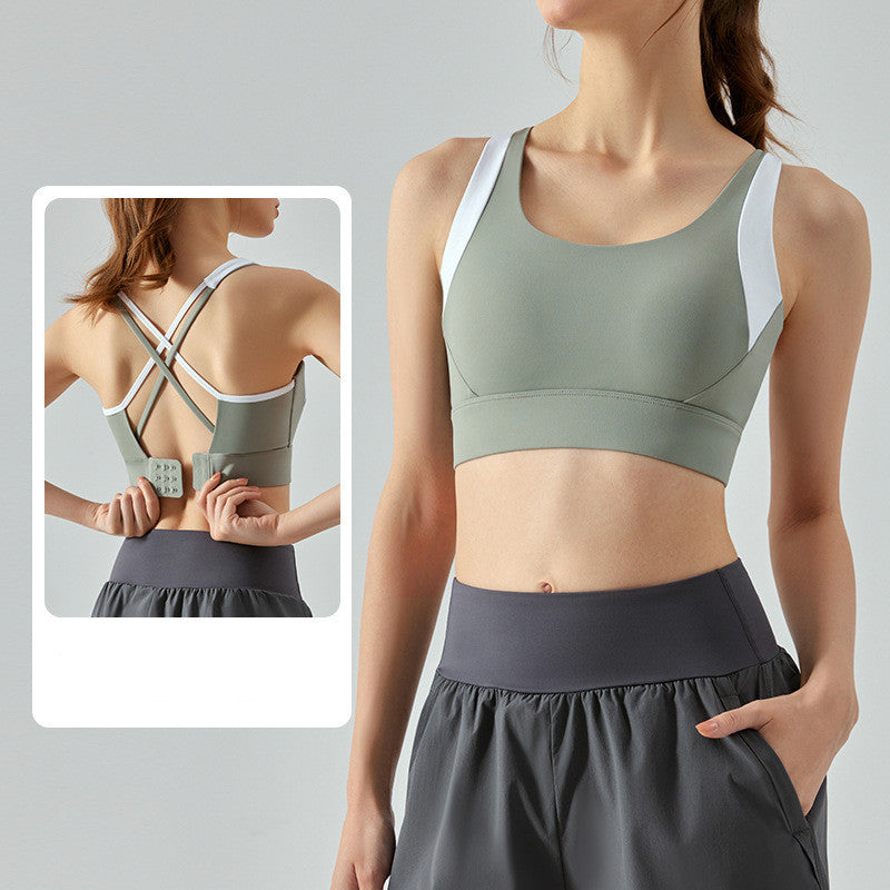 Women's Fashion Casual One Piece Padded Clashing Bras