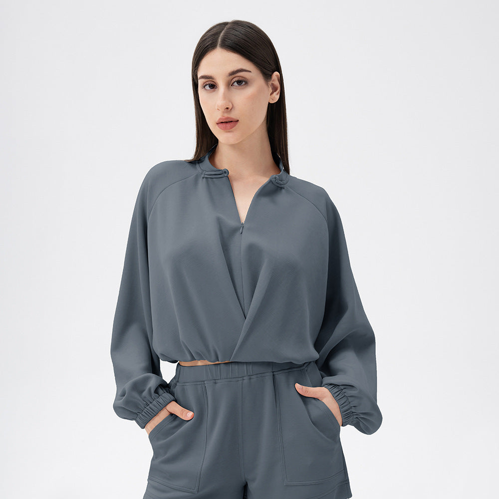 Modal Loose Fitness Sports Sweater Yoga Clothes