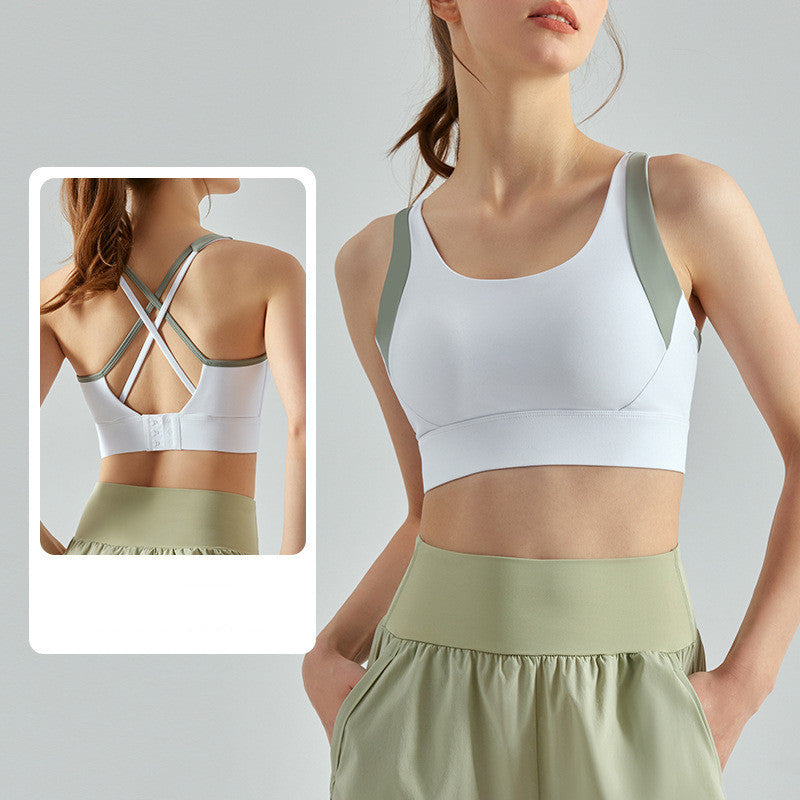 Women's Fashion Casual One Piece Padded Clashing Bras